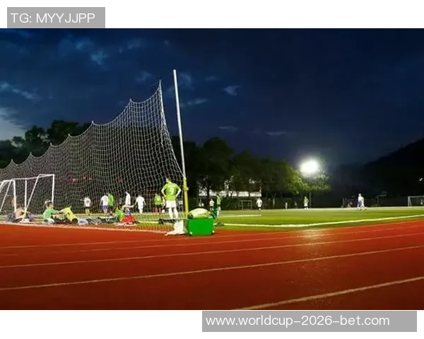 足球场照明效果展示夜晚比赛氛围与球员表现的完美结合